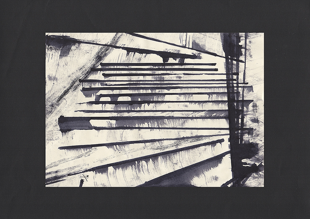 Martin Hiller – "Escaliers I" (2017 / 29,7 x 21 cm)