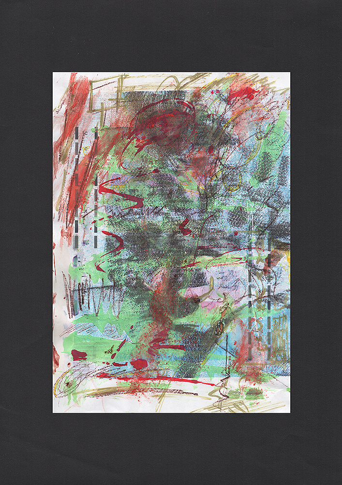 Martin Hiller - "Ohne-Titel (Débauche Tamisée I)" (2019, 21 x 29,7 cm)