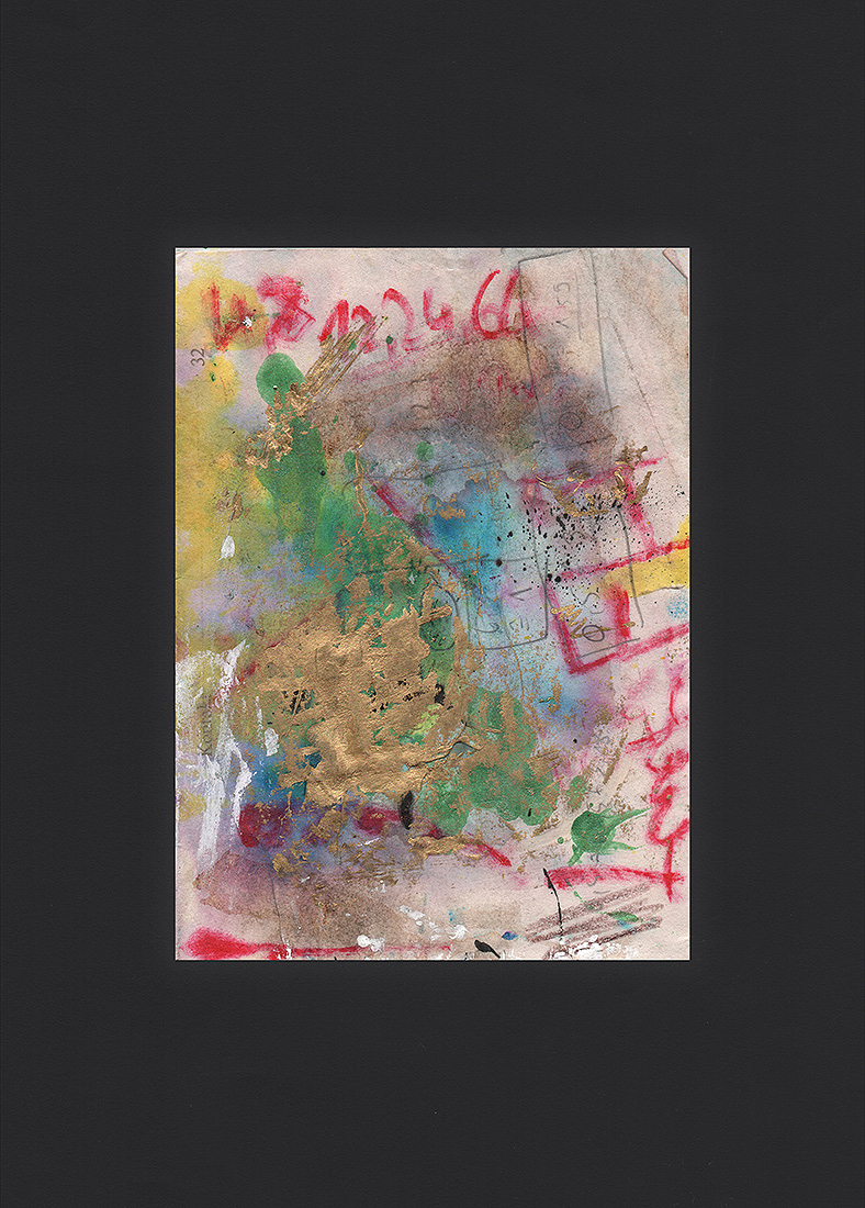 Martin Hiller - "Ohne Titel (Glunch Poems IX)" (2018 / 10,5 x 14,5 cm)